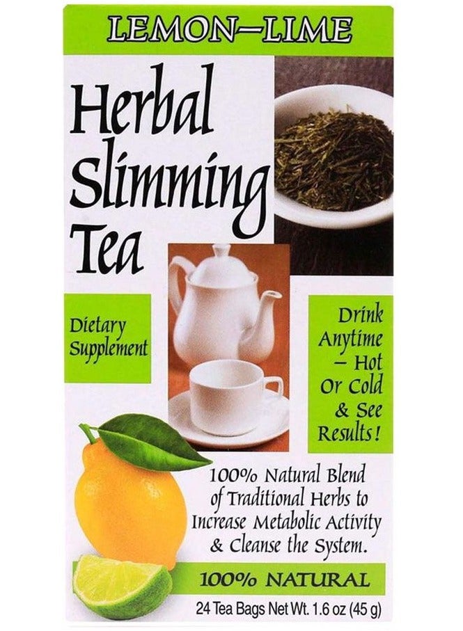 21st Century Herbal Slimming Tea Lemon Lime 24 Bags 45g - Image 1
